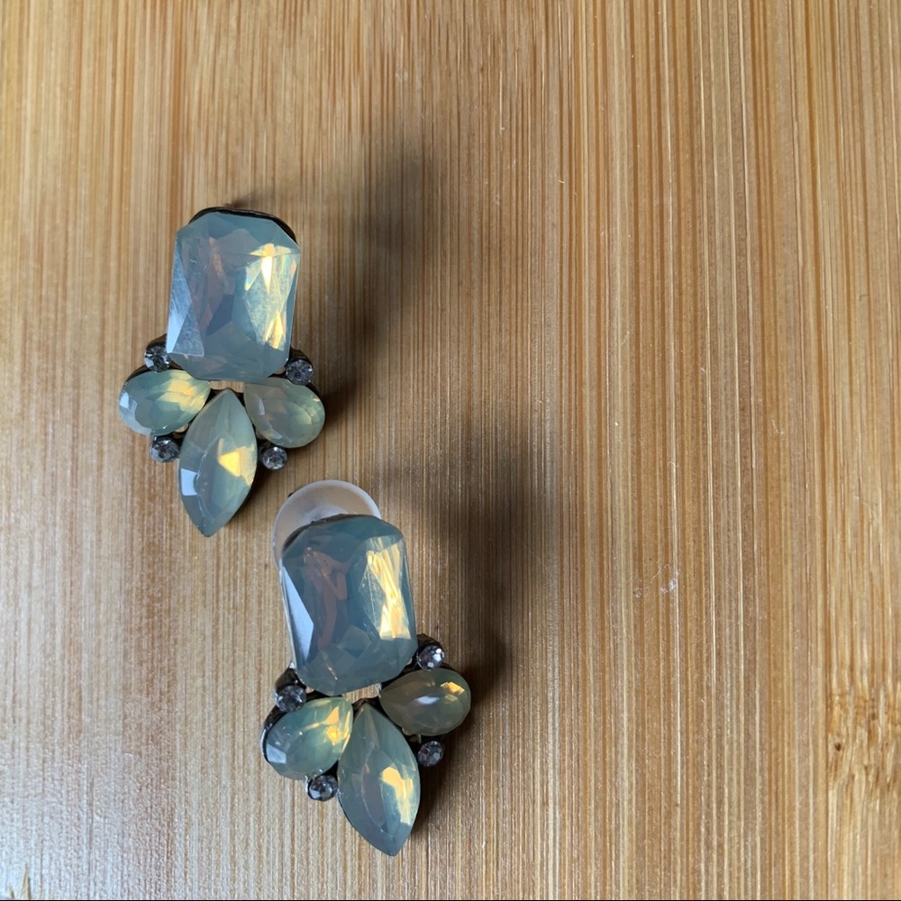 Opal statement earrings